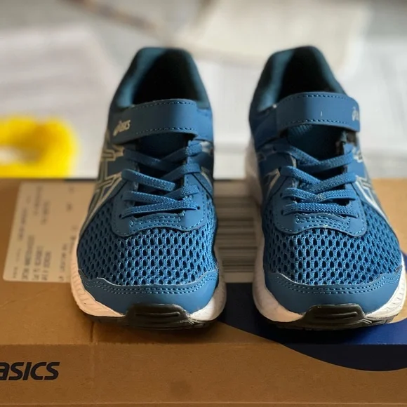 ASICS Contend 7 Kids Blue Running Shoes - Picture 4 of 5